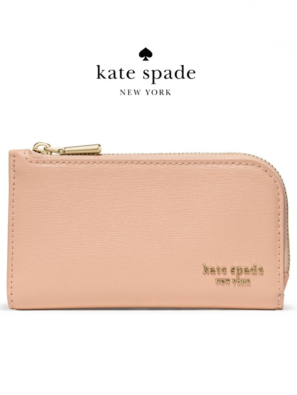 NWT kate spade New York 'Devin' Light Cantaloupe Leather Slim Bifold Wallet